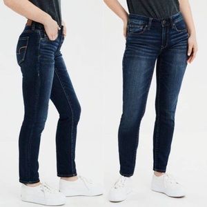 AEO Denim NeXt Level Skinny Dark Wash Jeans 4 NWT